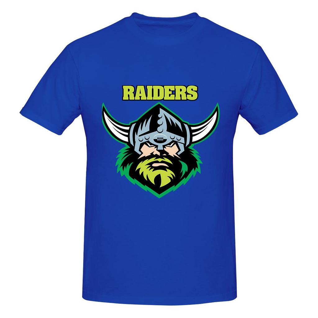 The Raiders Canberra American Retro Tshirt Fresh And Simple Seamless Splicing Cotton Tee