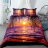 Sunset Hawaii Long Beach Gorgeous Duvet Cover Set King Queen Double Full Twin Single Size Bed Linen Set