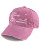 Bichiseuaenkeulim Your Life Stone-Washed Ball Cap-Pink