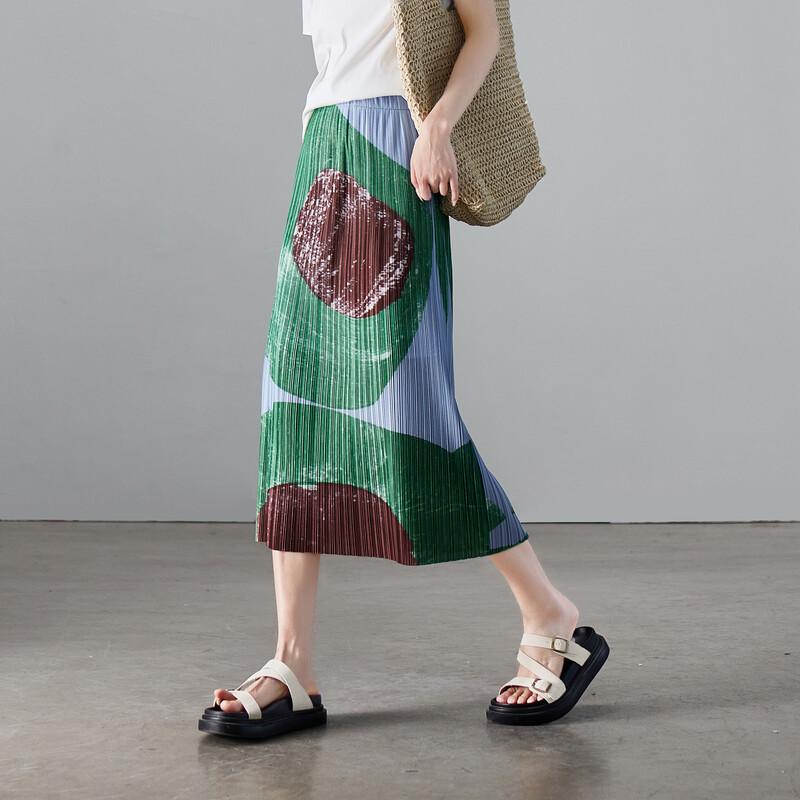 SOFSIL Summer 2026 Floral Pleated Midi Skirt