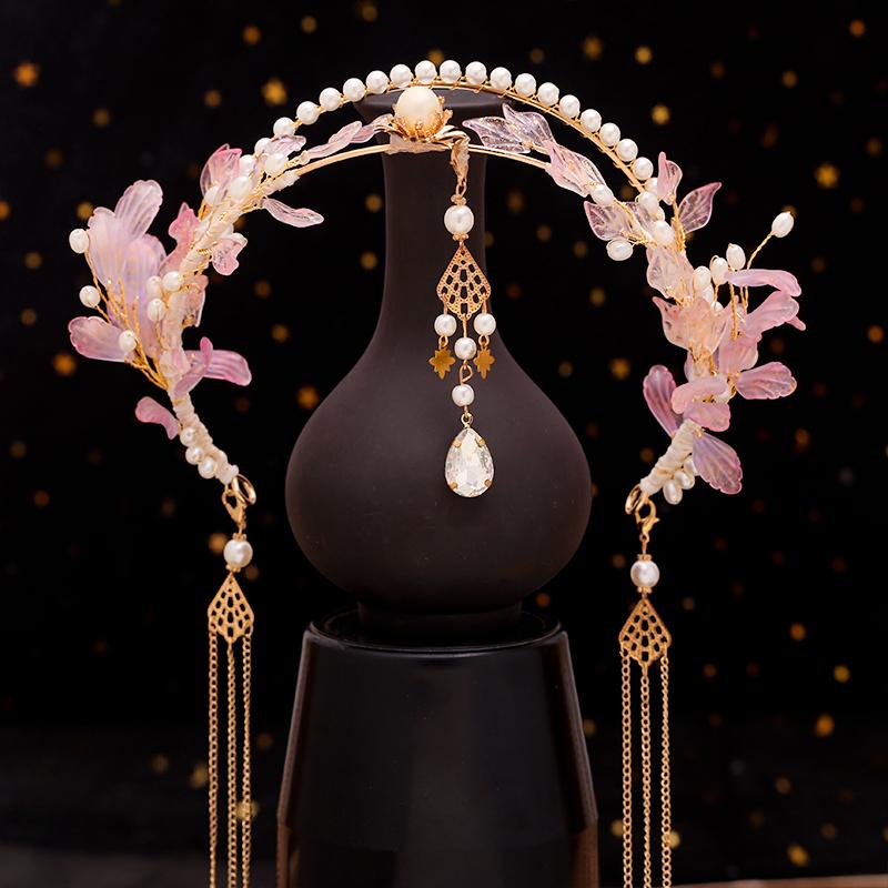 Elegant Ancient Chinese Hanfu Hair Accessories Tassel Headband Fairy Everyday Hairpins Retro Alloy Hairbands