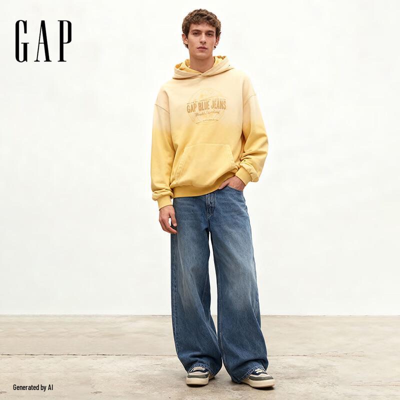 

Gap Unisex Heavyweight Terry Logo Loose Fit Hooded Sweatshirt 3XL (Asian Fit)