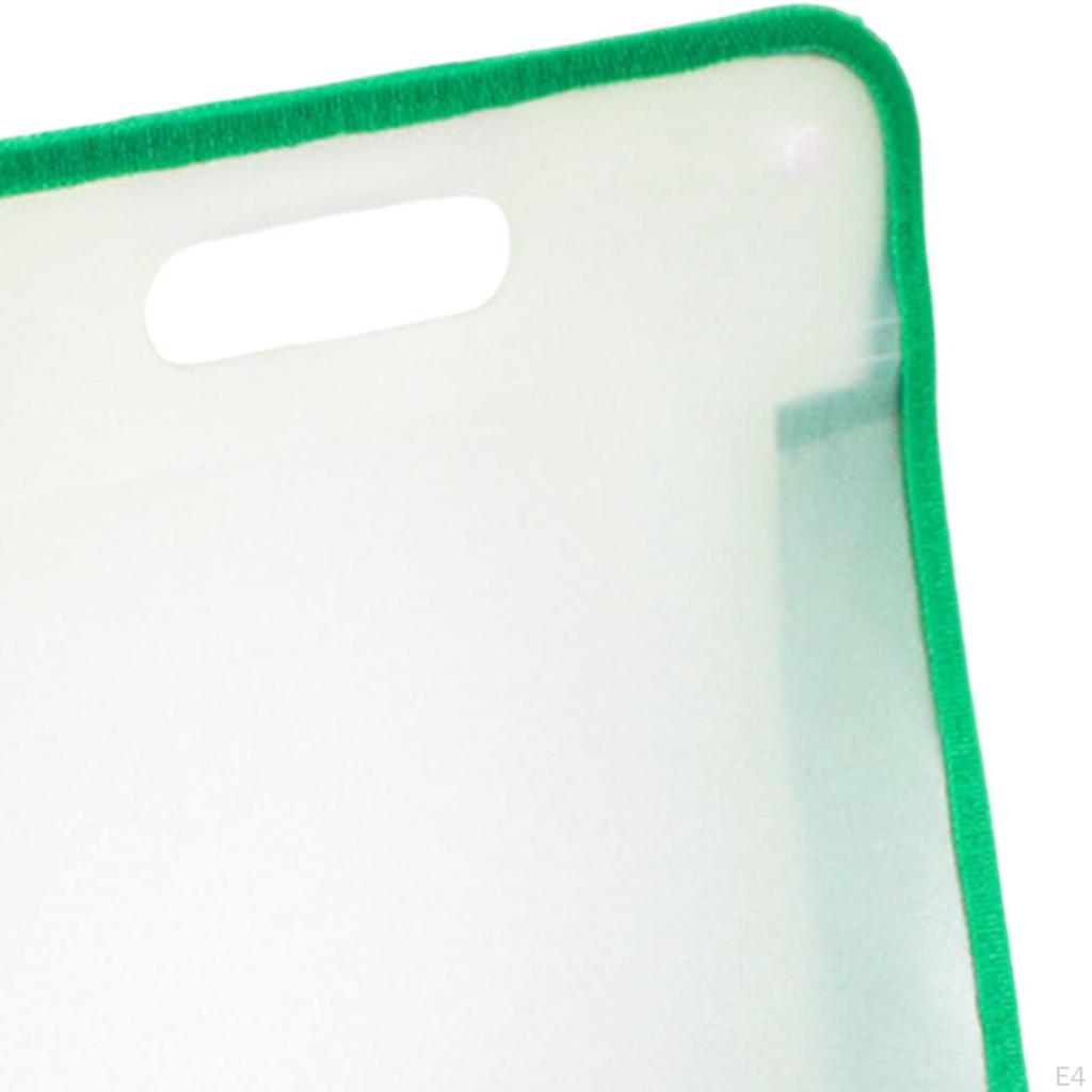File Bag Art Portfolio Clear Document Holder Waterproof Organizer Portable for School