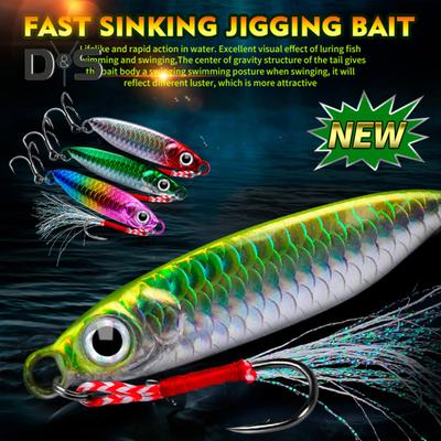 .4CM/7G 5.5CM/15G 6.1CM/20G 7.1CM/30G Jigging Fishing Lure with Hook Realistic Trolling Fishing Bait Freshwater Saltwater Fishing Accessories