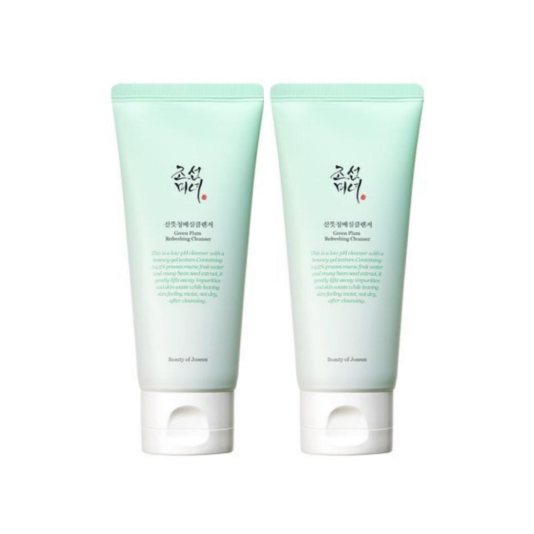 

[1+1] Beauty of Joseon Green Plum Refreshing Cleanser 100ml × 2 – Gentle Low-pH Gel Cleanser Duo