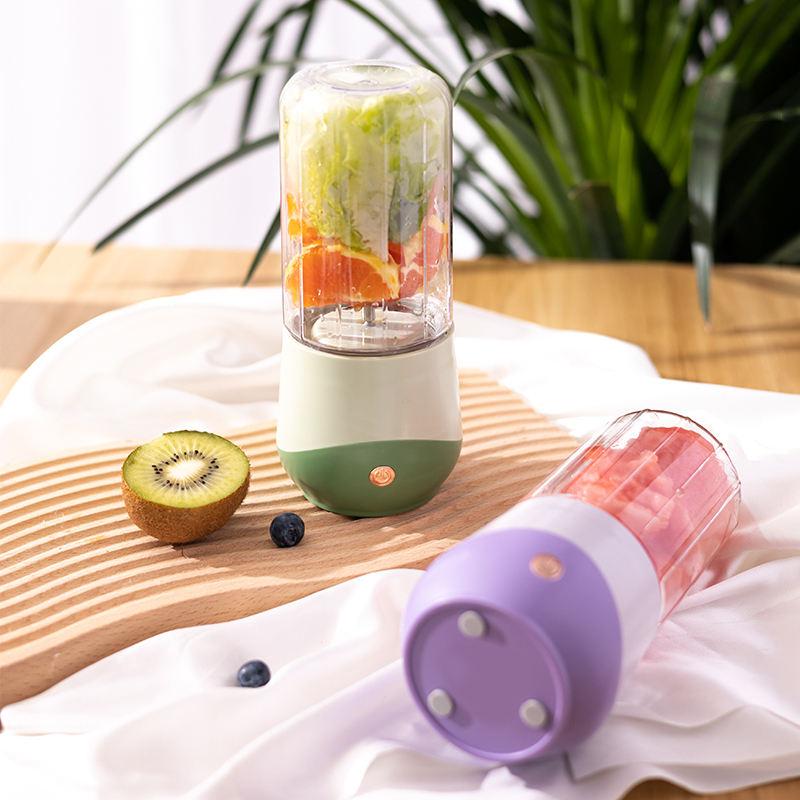 Frukt Automatisk USB-mikser Oppladbar 4 i 1 Juicer Mini 500ML bærbar elektrisk blender