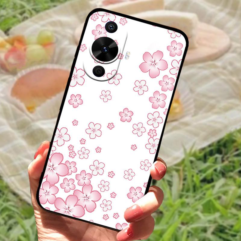 Für Huawei nova 12s Hülle Abdeckung Stoßfest Silikon Weich Schwarzer Bumper Funda Coque für Huawei nova 12s Schutzhülle Rückseite Handyhülle