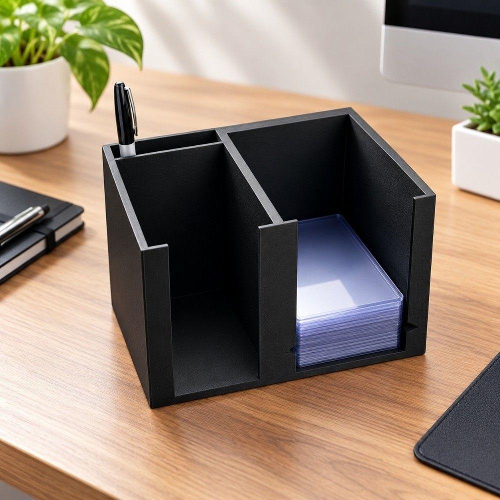 Dual Compartment Toploader Penny Sleeve Dispenser Card Storage Box Board Game Accessories