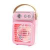 Retro Style Mist Fan – Portable USB Rechargeable Handheld Desktop Fan With Humidifier Function