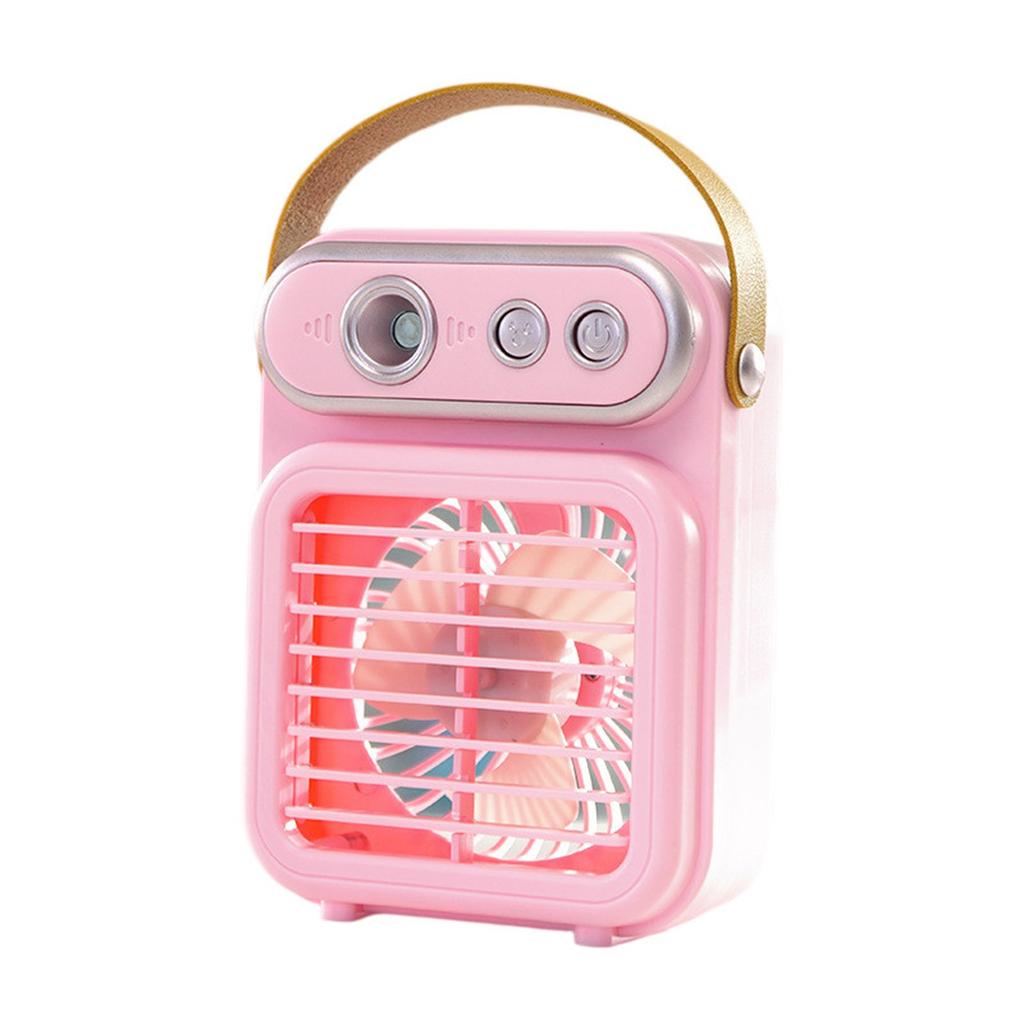 Retro Style Mist Fan – Portable USB Rechargeable Handheld Desktop Fan With Humidifier Function