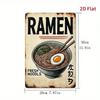 Vintage Metal Poster Wall Art 8x12 inch Kitchen Decor Noodle