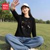 Miniso Women's Pure Cotton Long Sleeve T-Shirt