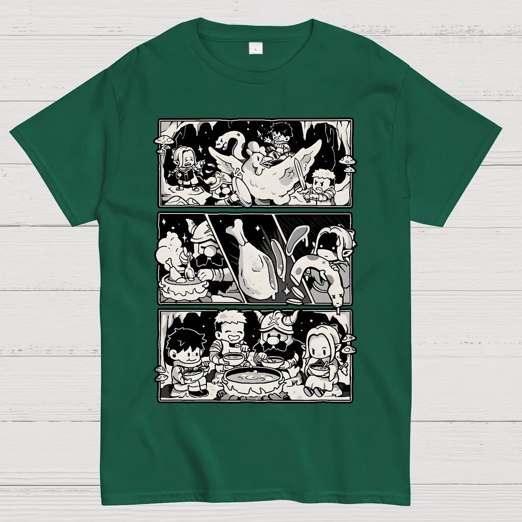 Dungeon Feast Unisex 100% Cotton Summer Casual Cool Loose T-Shirt