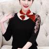 For Girl  Sunscreen Shawl Cross Scarves Satin False Collar Silk Scarf Cross Neckerchief