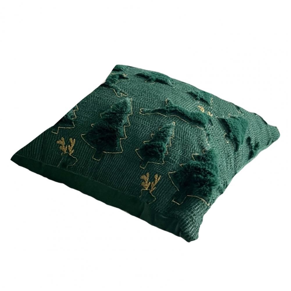 Christmas Pillow Cover 18x18 Holiday Throw Pillowcase Festive Christmas Plush Pillow Cover for Sofa Bedroom Room Decor