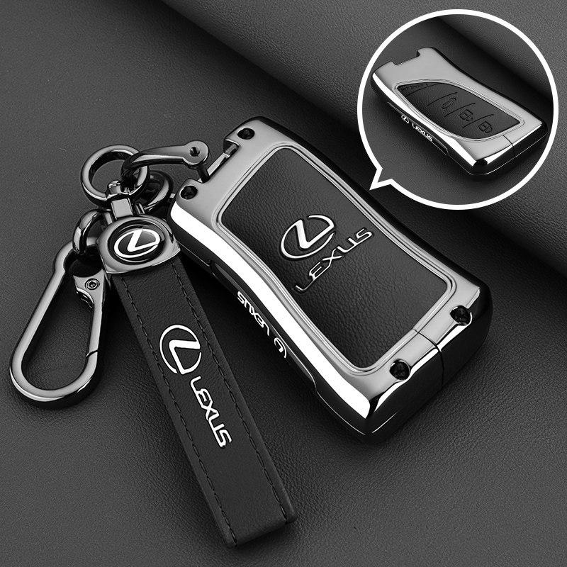 DJSZ3 Zinc alloy Leather Car Remote Key Case Cover Keychain For Lexus NX GS RX IS ES GX LX RC 200 250 350 LS 450H 300H Accessories