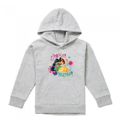 Childrens/Kids Stronger Together Jasmine, Tiana And Belle Heather Hoodie
