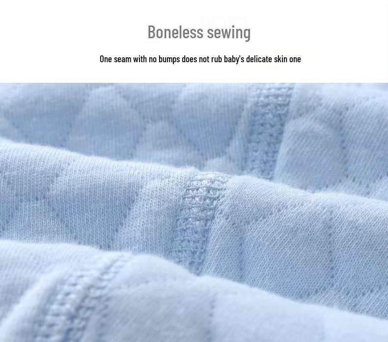 Class A Baby Clothes: Three-Layer Cardigan & Boneless Split Underwear Set for Boys and Girls - Perfect for Spring, Autumn, and Winter