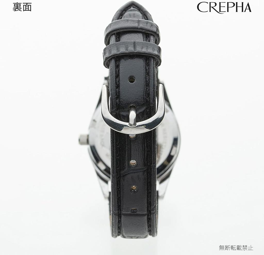 [Clefer] Analog Women's Watch Waterproof Leather Strap Black TE-AL008-WTS