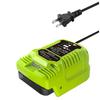 AEE2-Mini Charger For Greenworks 40V Battery MAX 40V Battery 29462, 29472 And For Greenworks Other 40V Battery US Plug
