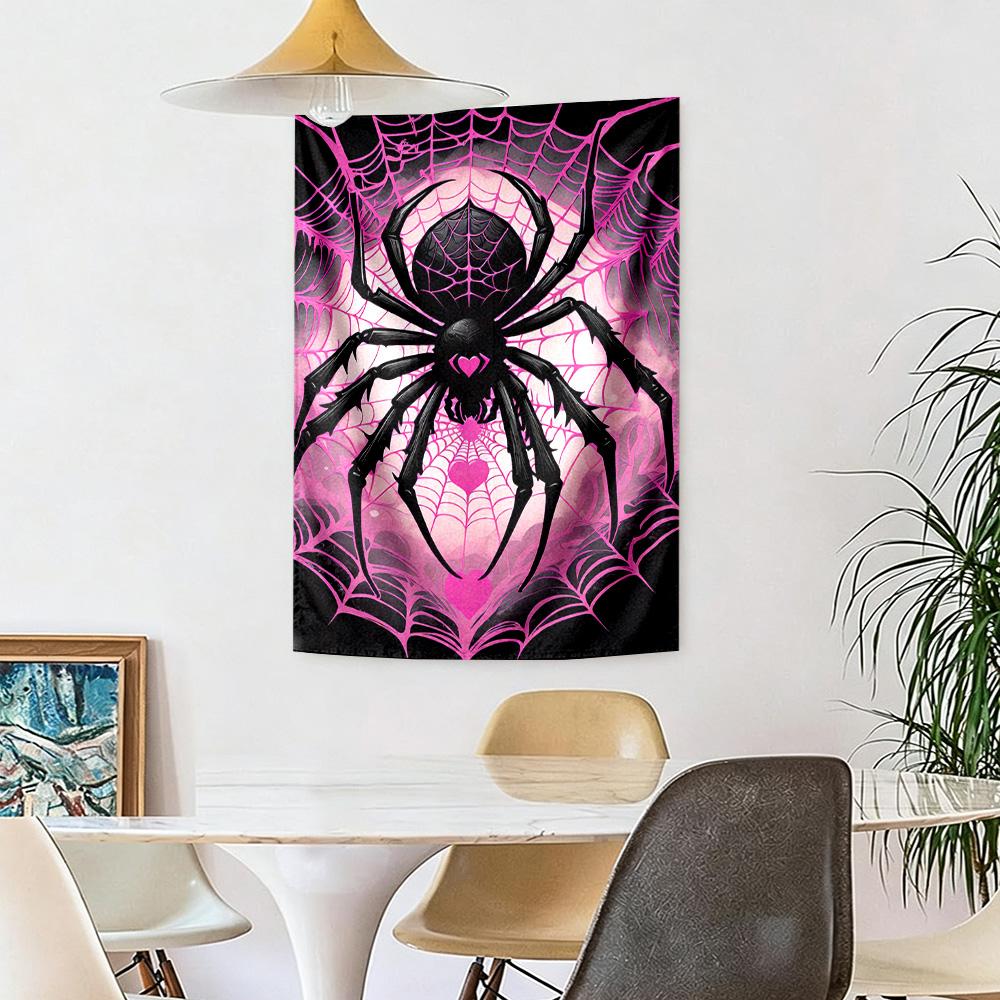 Spider Web Wall Decor Tapestry Art For Pet Memorial Birthdaywedding Party Backdrop Family Gift