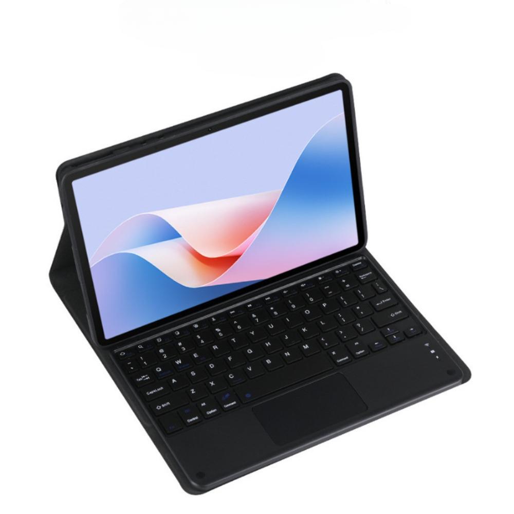 Leather Keyboard Case for Lenovo Tab K11 45 Plus 2024 Bluetooth Keyboard Cover TB352FU