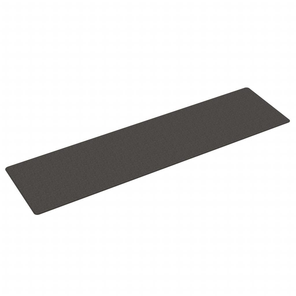 Sisal Look Hall Runner Anthracite Grey 80 X 300 Cm