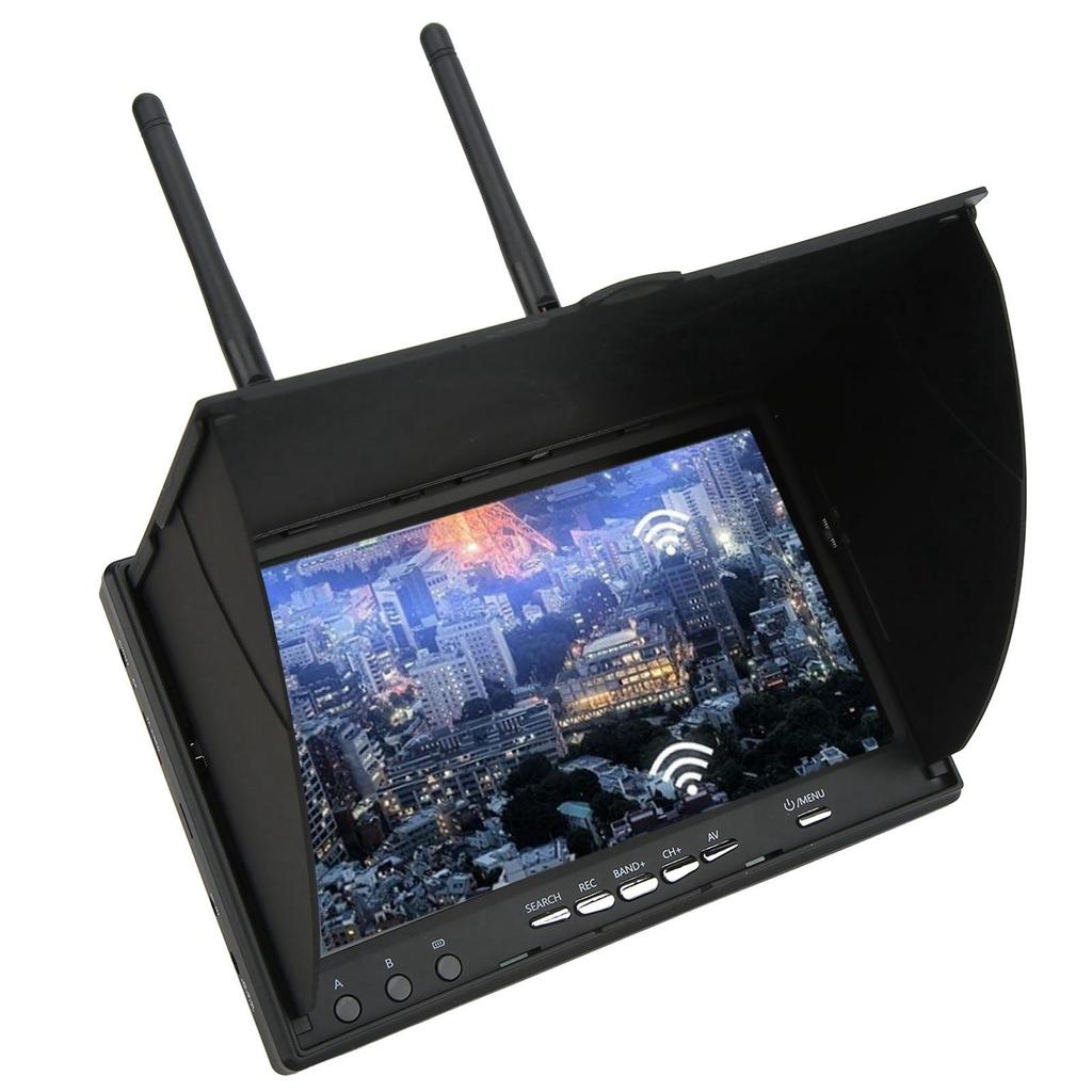 Pro FPV přijímačový monitor 5,8 GHz 40CH 7 palcová video obrazovka pro FPV Multicopte LCD5802D 100?240V USA