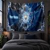 Personalisierte Wandbehang-Gobelin Manchester City Muster Kunst-Hintergrundtuch