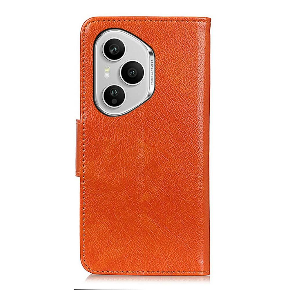 Dla Honor 400 Pro 5G (Światowy) Etui Portfel ze skóry licowej o teksturze nappa Pokrowiec na telefon