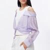 ONLY Women's 2025 Autumn Off-Shoulder Patchwork Knit Top