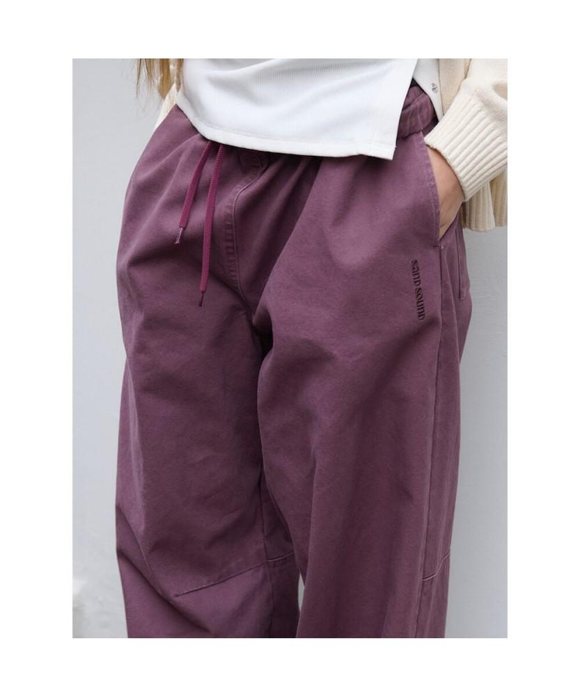 Saendeusaundeu (Unisex) Colored Overduck Pants Violet