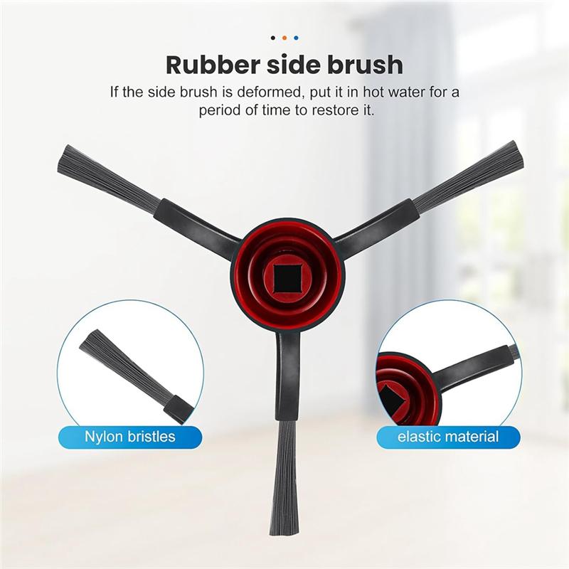 ABBY-For ECOVACS DEEBOT T30S Robot Vacuum Cleaner Main Side Brush Hepa Filter Mop Cloth Dust Bags Parts