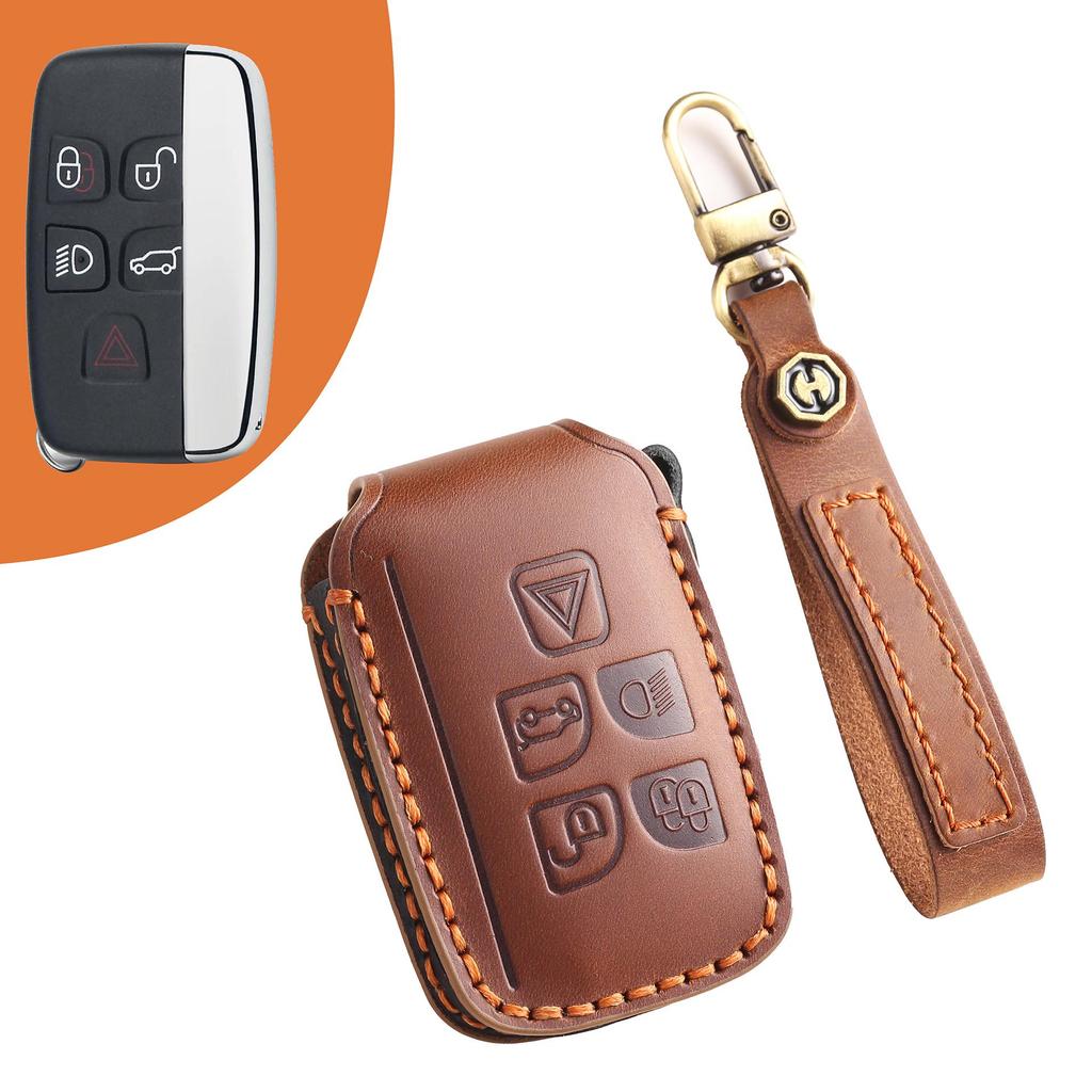 Δερμάτινη Θήκη Κλειδιού για Land Rover Sport, Velar, Evoque, Discovery και Jaguar XEL
