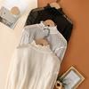 Women T-Shirt See Through Transparent Mesh Tops Long Sleeve Sheer Slim Ladies Turtleneck Silk Ruffled Edge T Shirt Lace Crop Top