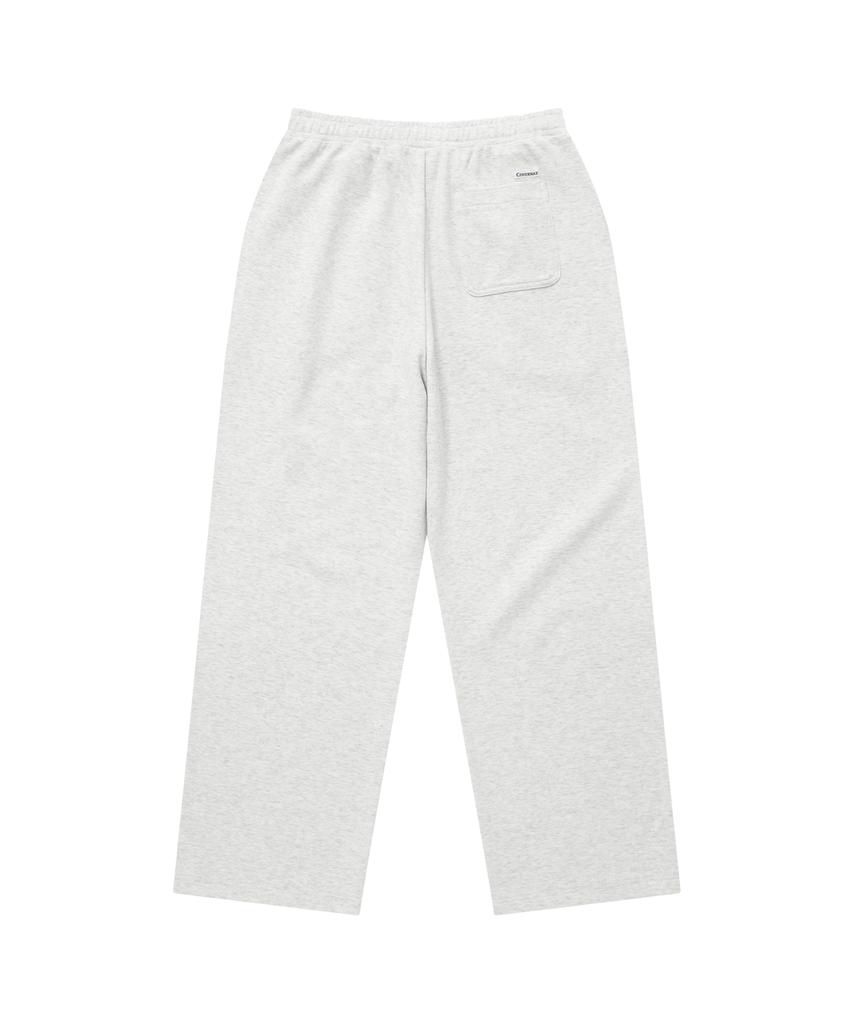 COVERNAT C Logo Semi-Wide Sweatpants Heather Grey