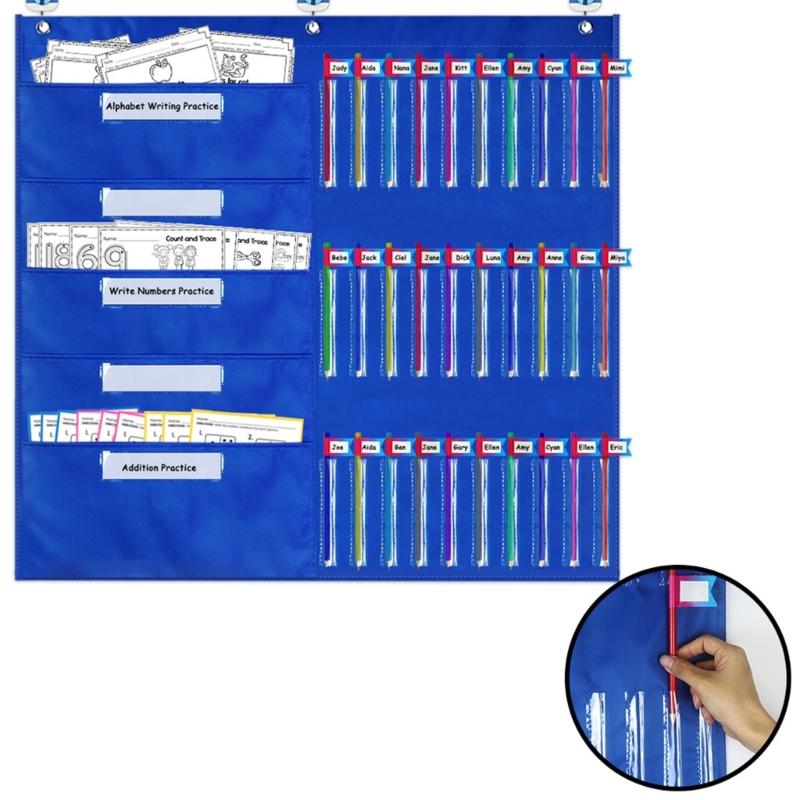 Klassrumsorganisation Fickdiagram Läxor Fickdiagram Pappersförvaringstabell för Förskola Dagis Skola