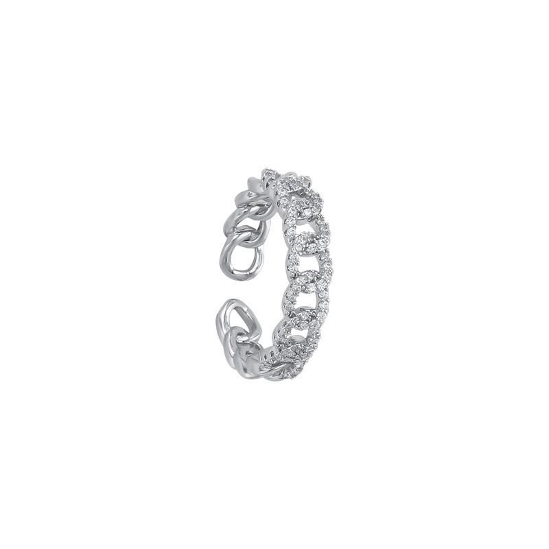 Adjustable Women's Ring Temperament Tide Ring Design Fashion Personality Commuter Style Index Finger Ring Wedding Party Jewelry Elegant Accessories