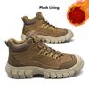 Men's Hiking Boots Waterproof Snow Boots Leather Sneakers Male Outdoor Sports Shoes Size 39-45