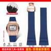 High quality fluororubber watch strap For G-SHOCK Casio 35/50 anniversary small silver block GMW-B5000 series accessories
