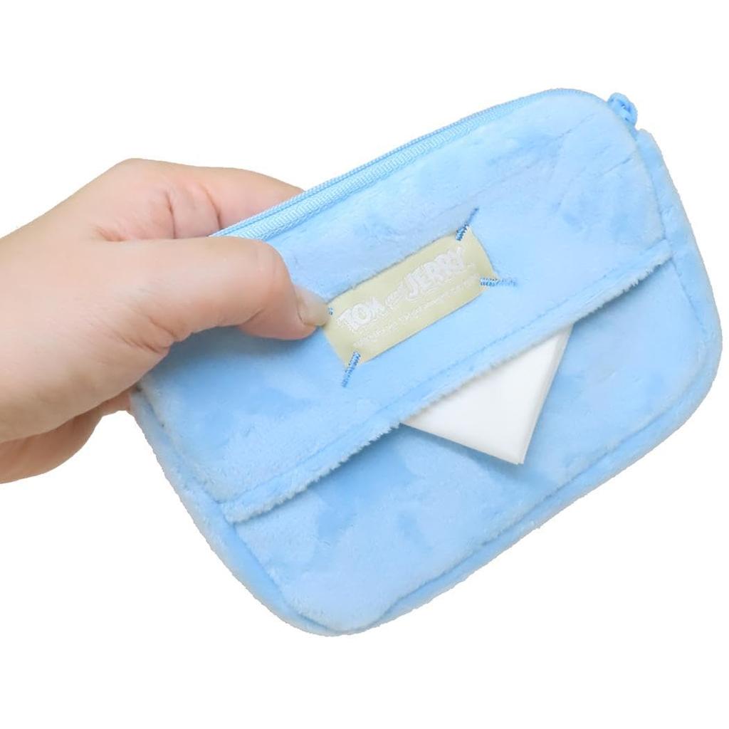 SK Japan Tom and Jerry Toffee Mini Tissue 16928 Pouch, Blue,