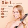 Dual-Function Negative Ion Straightening & Curling Comb with PTC Heating Elements - Gentle on Hair
