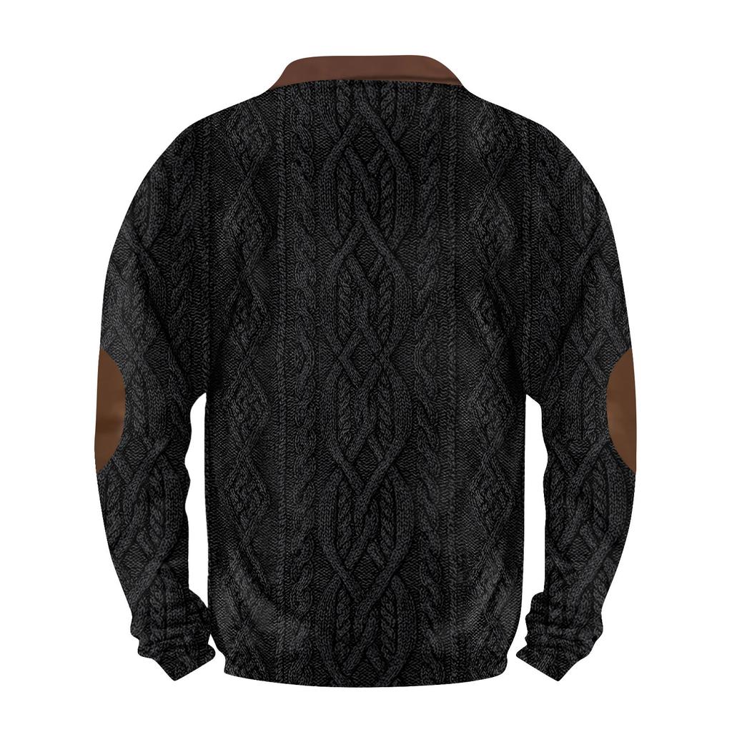 Men's Retro Casual Gradient Printed Sweatshirt