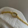 Neues Retro Gold Armband Damenuhr Leichter Luxus Damen Armbanduhr Mode Wasserdichte Damen Quarzuhr Montre Femme