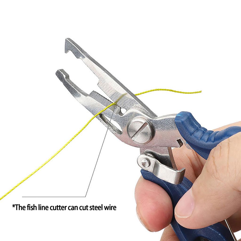 Lure Fishing Pliers Braid Line Cutter Hook Remover Multifunction Fishing Scissors With Miss Rope