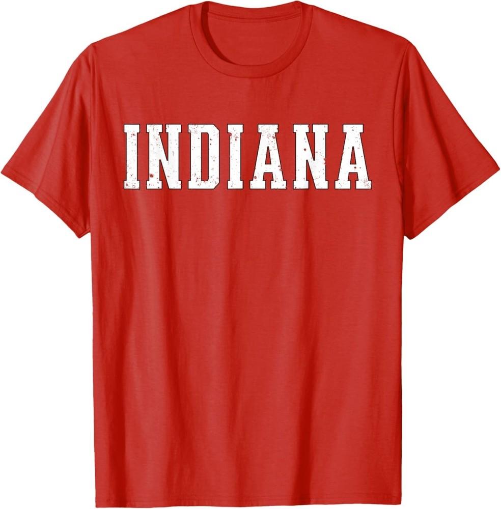 

Indiana Vintage Athletic Sports red Style 80s 90s TShirt Unisex T-Shirt S
