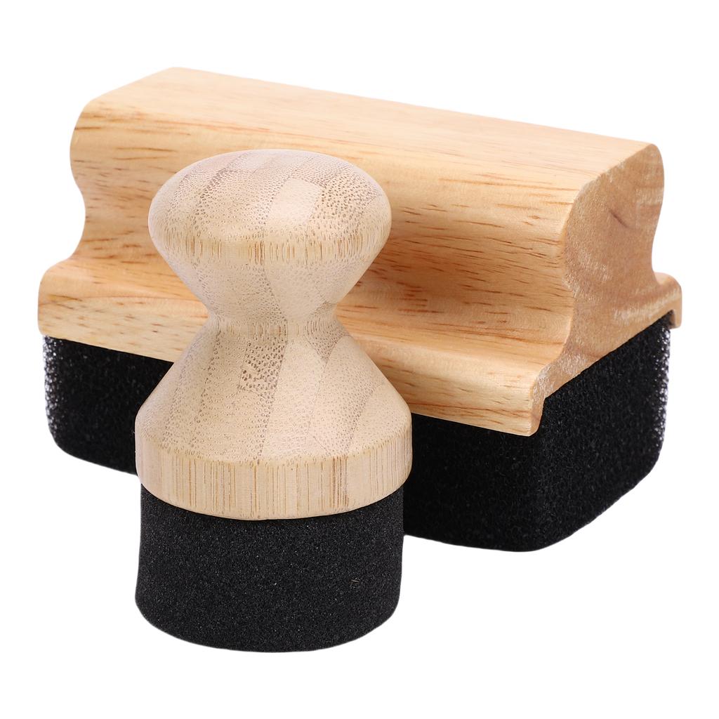 2 szt. Gąbka aplikator do oleju i wosku Drewniana deska do krojenia Aplikator do oleju i wosku Szczotka do szorowania do bloków rzeźniczych Szpatułki Łyżki