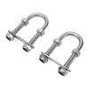 2PCS Boat U Bolts Stainless Steel Marine Boat Stern Bow Eye Tie Down U Bolts Rigging