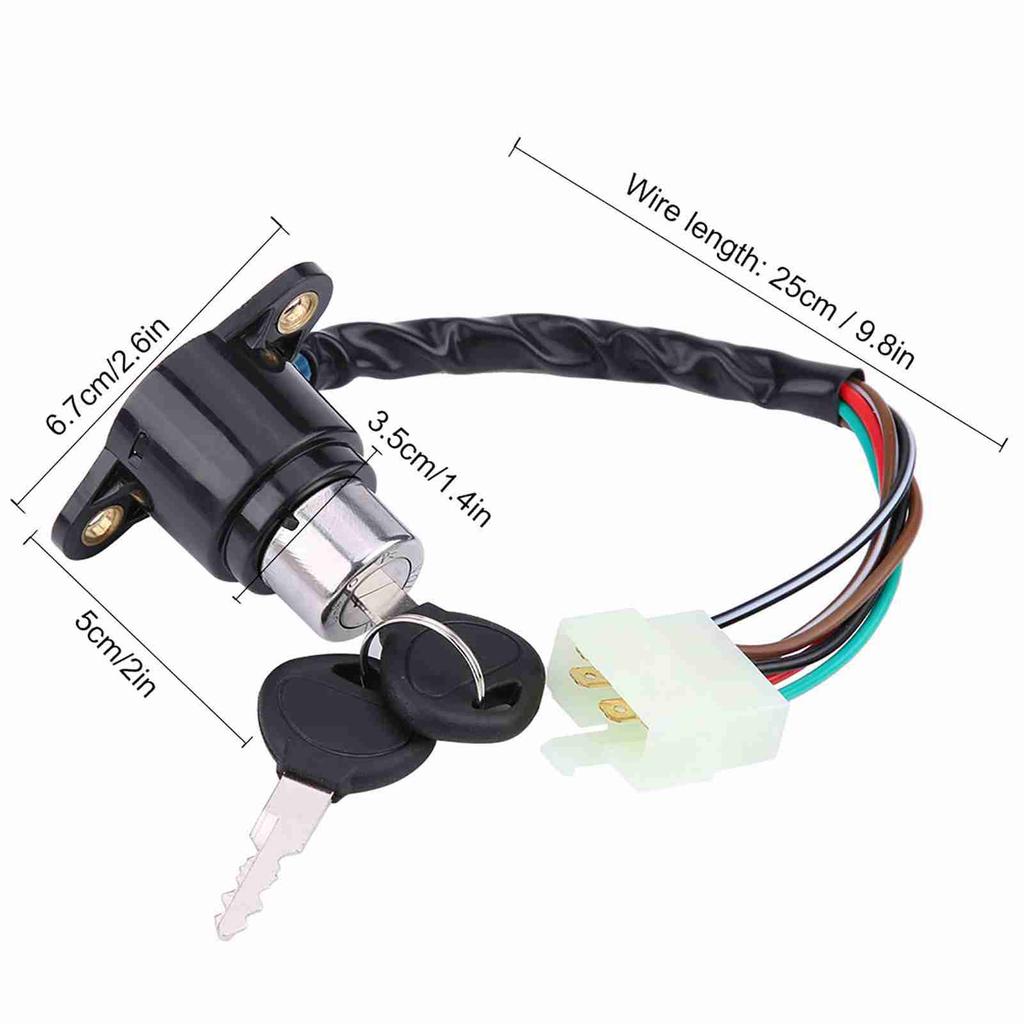 Motorcycle Ignition Key Switch Lock With Unlocked Key Fits For Honda CB CM 400 450