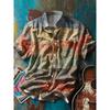Summer Cuban Shirts Retro Hawaiian Loose Men's Short Sleeved Shirt